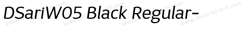 DSariW05 Black Regular字体转换
